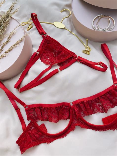 red lingerie porn